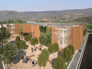 Il rendering del centro commerciale Cortral