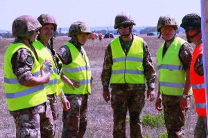 Tarquinia - L'esercitazione di squadra del corso Saldezza