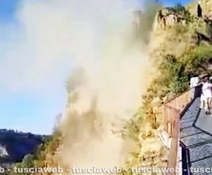 Frana a Civita di Bagnoregio