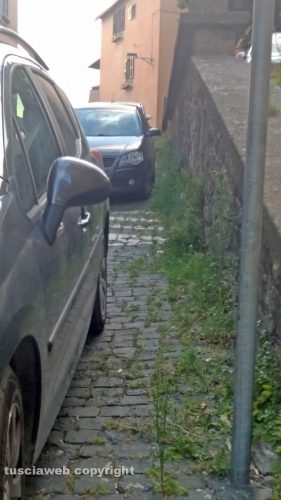 Viterbo - Il degrado in via Santa Maria in Volturno 