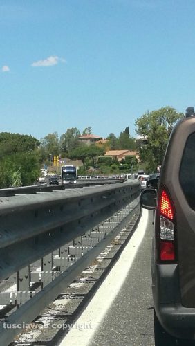 Montalto di Castro - Incidente sull'Aurelia 