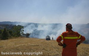 Weekend di fuoco nell'Alto viterbese