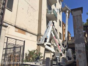 Viterbo - Incidente sul lavoro in via della Palazzina