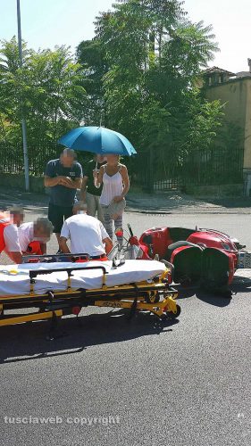 Viterbo - Incidente in via di Porta Fiorita