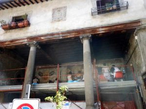 Gli affreschi al palazzo del Gallo a Bagnaia