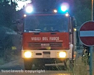 Fabrica di Roma - Incendio sulla collina del Barco 