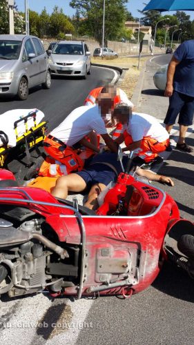 Viterbo - Incidente in via di Porta Fiorita