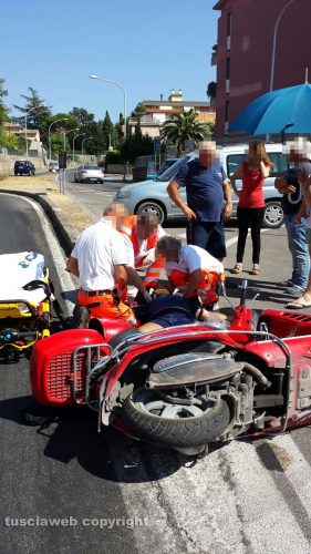 Viterbo - Incidente in via di Porta Fiorita
