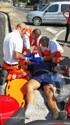Viterbo - Incidente in via di Porta Fiorita