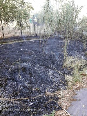 Viterbo - Incendio in via Corrado Alvaro