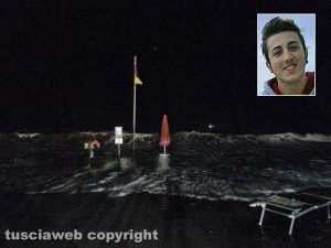 Tarquinia - La spiaggia della tragedia - Nel riquadro: Alexandru Petrescu