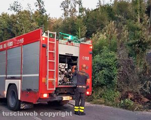 Fabrica di Roma - Incendio sulla collina del Barco 