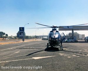 Viterbo - Incendio lungo la superstrada