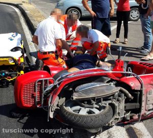 Viterbo - Incidente in via di Porta Fiorita