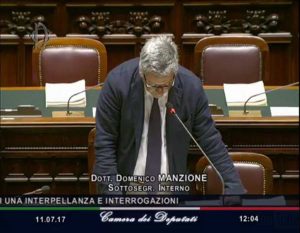 Il sottosegretario Domenico Manzione