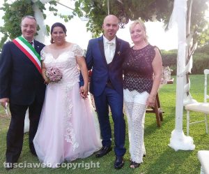 Adriano Franchi e Annarita Sergio sposi