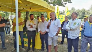 Amatrice - Il sindaco Pirozzi