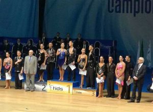 Danza sportiva - Campionati italiani Fids - Gli atleti della scuola New Dance Alba 