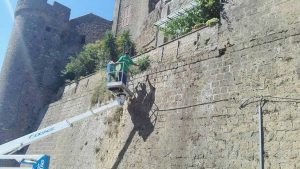 Vetralla - Gli interventi in via del Cimitero vecchio
