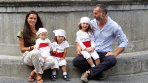 Raffaele Ascenzi con la sua famiglia 