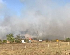 Incendio a Barbarano Romano