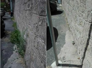 Pianoscarano - Prima e dopo il taglio delle erbacce