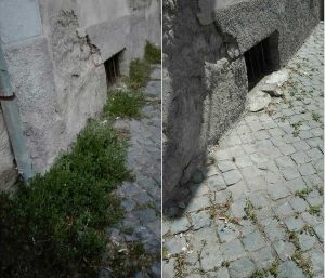 Pianoscarano - Prima e dopo il taglio delle erbacce