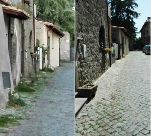 Pianoscarano - Prima e dopo il taglio delle erbacce
