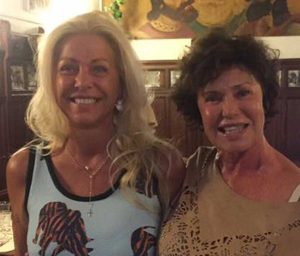 Ristorante Tre Re - L'attrice Corinne Cléry con Eleonora Di Andrea