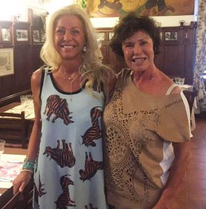 Ristorante Tre Re - L'attrice Corinne Cléry con Eleonora Di Andrea