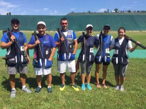 Sport - Tiro a volo - Valerio Grazini, Giovanni Pellielo, Daniele Resca, Alessia Iezzi, Jessica Rossi e Silvana Stanco