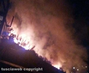 Incendio a Campagnano Romano