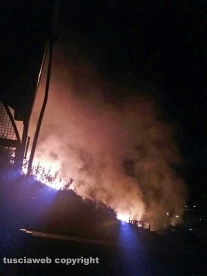 Incendio a Campagnano Romano