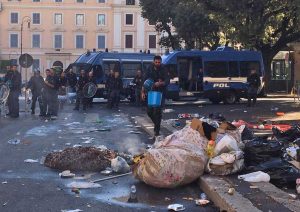 Roma - Piazza Indipendenza - Lo sgombero