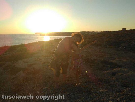 La famiglia De Nicolo in vacanza a Lampedusa