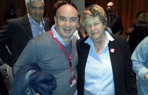 Il segretario provinciale Flai Cgil Massimiliano Venanzi con Susanna Camusso