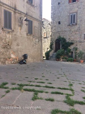 Viterbo - Rifiuti in piazza del Fosso
