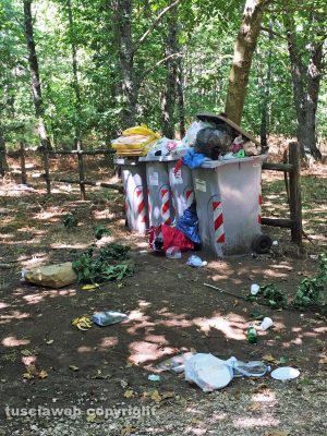 Viterbo - Incuria e degrado nell'area picnic di valle Gelata