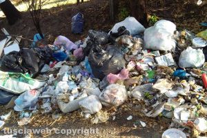 Viterbo - Immondizia a Case rosse