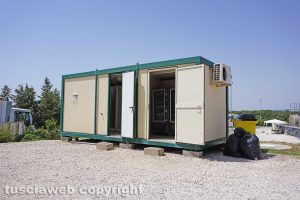 Il container con i distributori di bevande