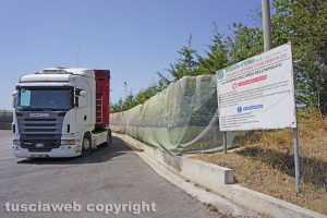 L'impianto di Ecologia Viterbo in strada Lemme, località le Fornaci, lungo la Tuscanese