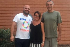 Sport - Pallavolo - Da sinistra: Francesco Rita (VBC Viterbo), Stefania Nicolosi (Tuscania volley) e Giancarlo De Gennaro (Asp Civitavecchia)