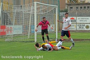 Sport - Calcio - Flaminia - I rossoblù in campo