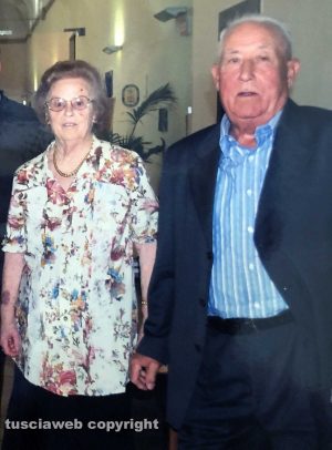Viterbo - Carlo Quintarelli e la moglie Francesca Rampietti