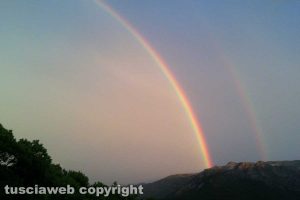 Fluminimaggiore - Doppio arcobaleno dopo un temporale in Sardegna
