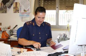 Viterbo - Miranda Campana, sostituto commissario, responsabile dell'ufficio passaporti