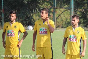 Sport - Calcio - Viterbese - Da sinistra: Baldassin, Sorbo e Tortori