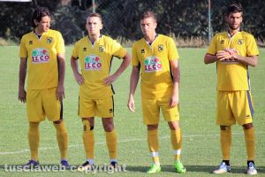 Sport - Calcio - Viterbese - Da sinistra: Peverelli, Vandeputte, Musacci e Baldassin