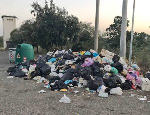 Viterbo - Cumulo di rifiuti a S. Angelo