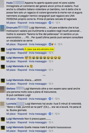 Facebook - I commenti alla notizia della morte di Morientes Diomande